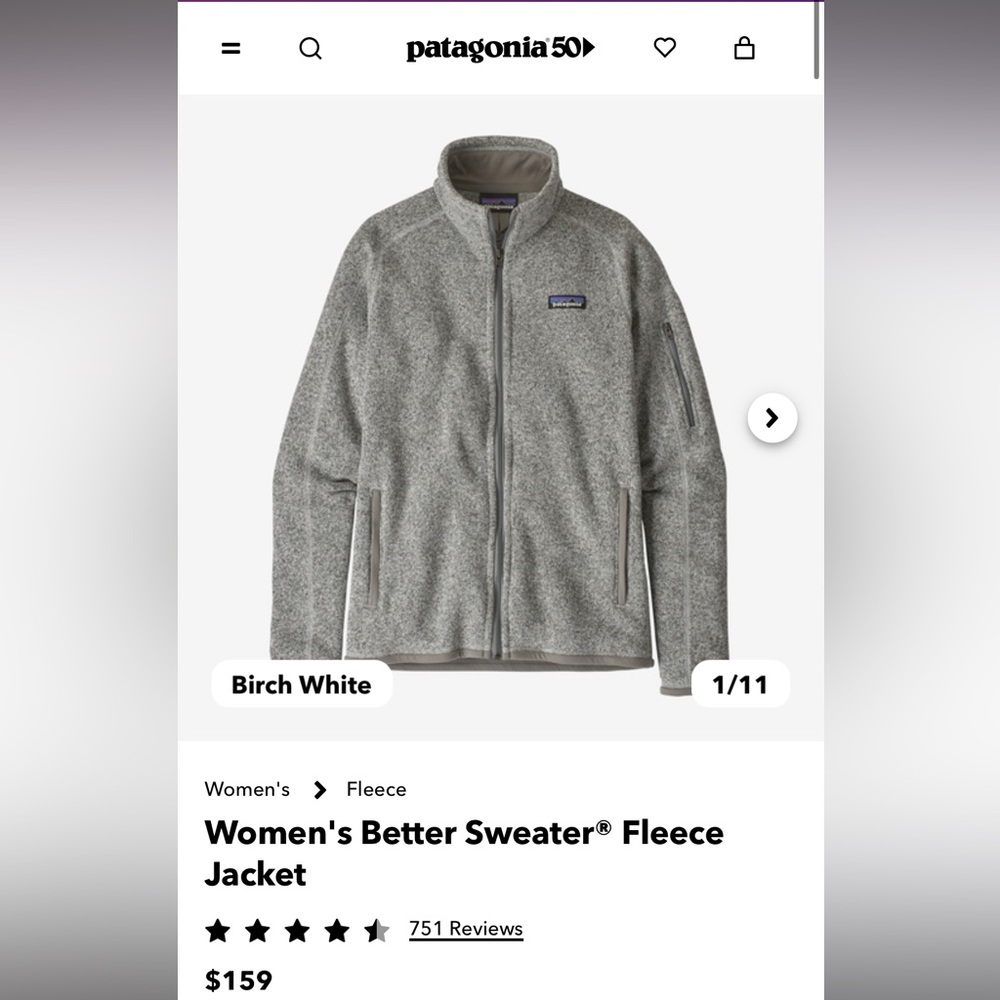 NEW WITH TAGS - Patagonia Women's Better Sweater® Fleece Jacket